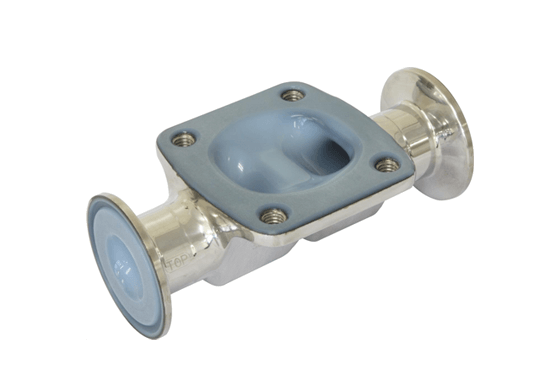 Corrosion resistant valves of clamp connections/flange connections